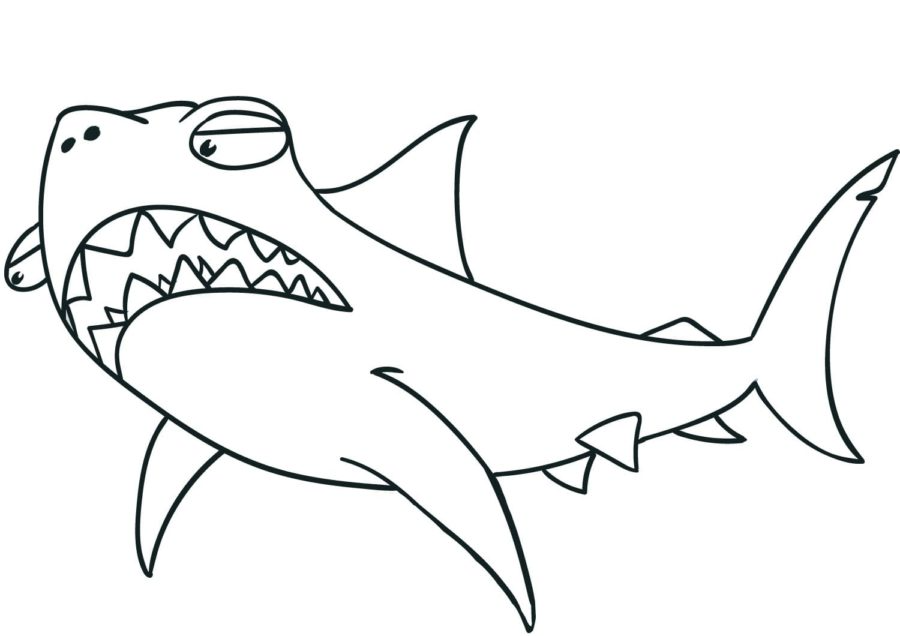Tiburones 68 Tiburones para Colorear 55