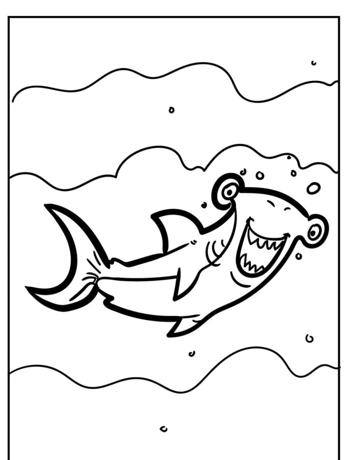 Tiburones 69 Tiburones para Colorear 56