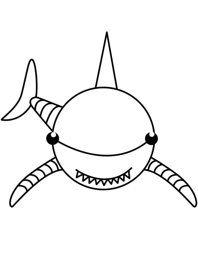 Tiburones 78 Tiburones para Colorear 65