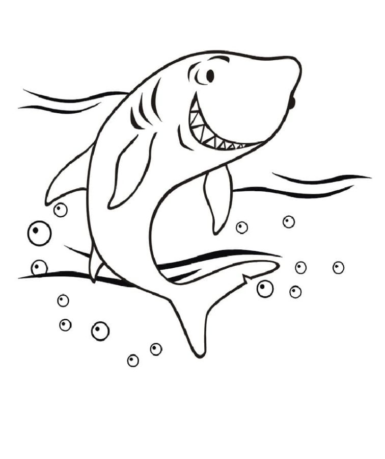 Tiburones 96 Tiburones para Colorear 84