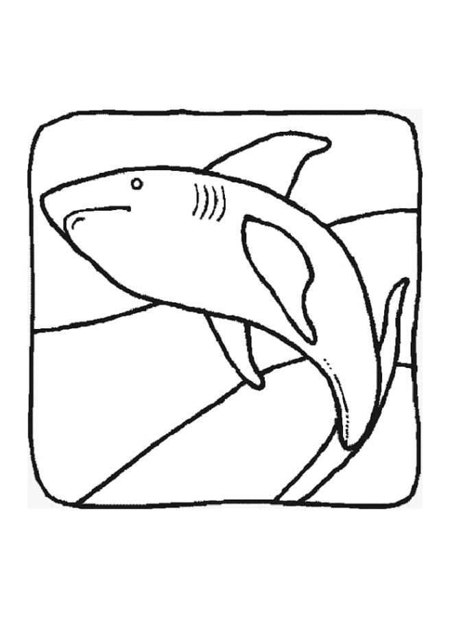 Tiburones 105 Tiburones para Colorear 93