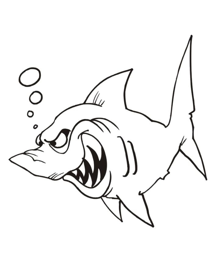 Tiburones 106 Tiburones para Colorear 94