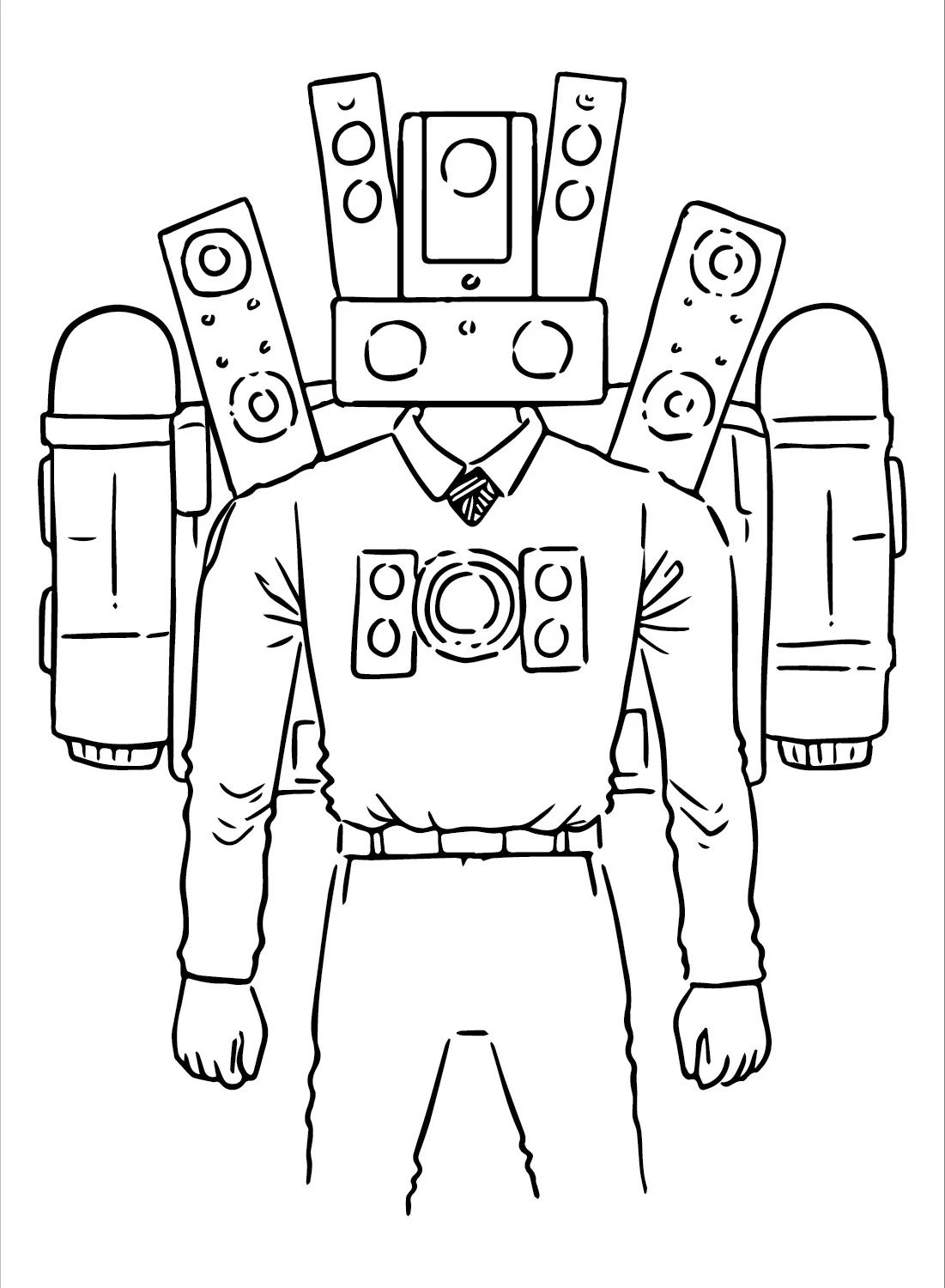 31 Titan Speakerman Para Colorear - Descargar E Imprimir