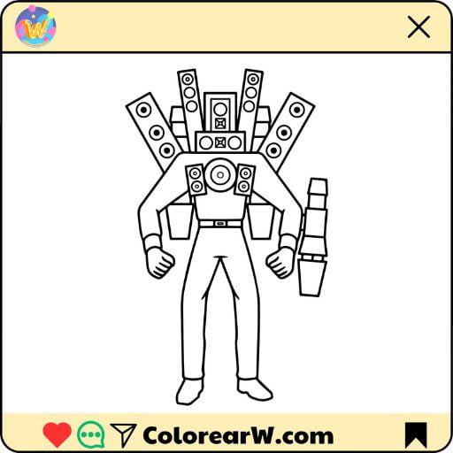 Titan Speakerman 1 Titan Speakerman para colorear thumbnail