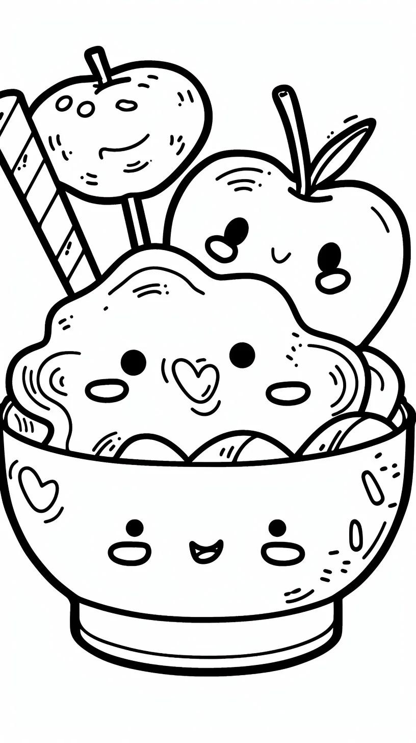 Comida kawaii 11 comida kawaii para colorear 9