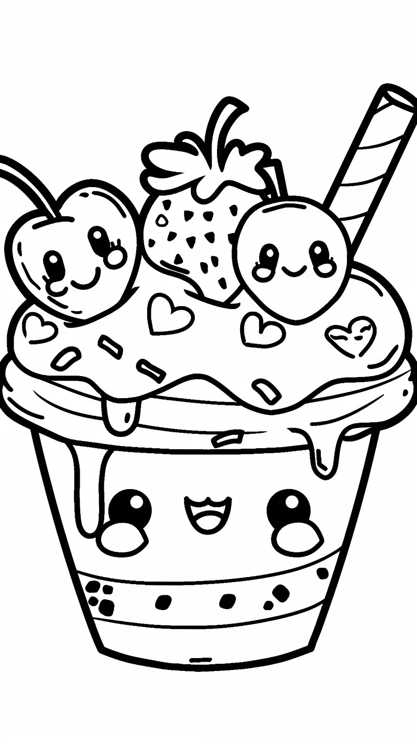 Comida kawaii 7 comida kawaii para colorear 5