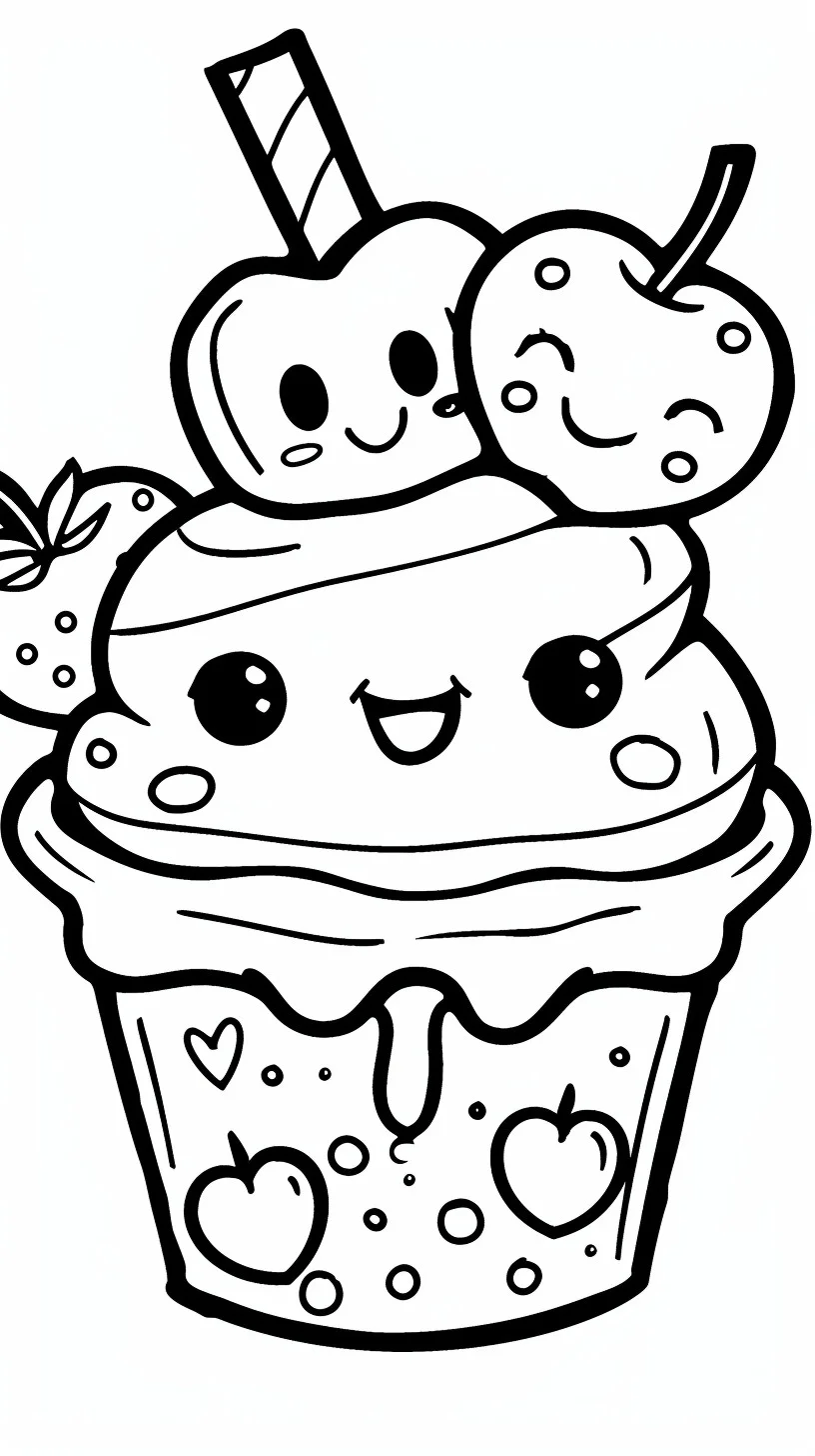 Comida kawaii 14 comida kawaii para colorear 12