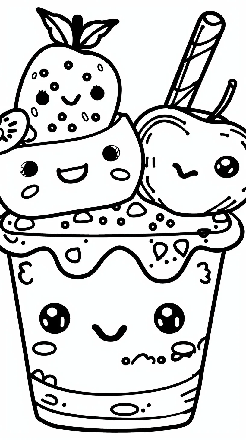 Comida kawaii 13 comida kawaii para colorear 11