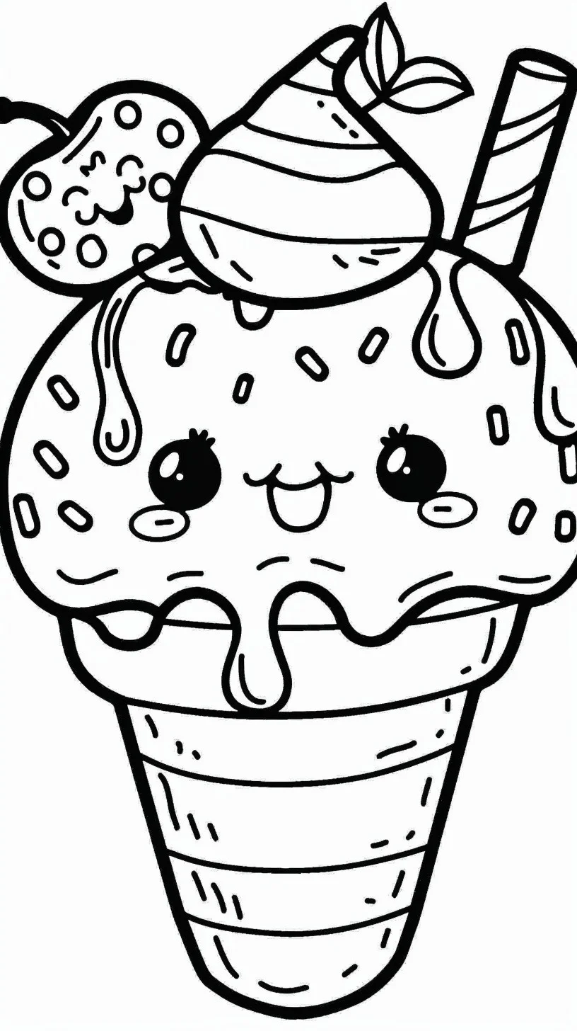 Comida kawaii 9 comida kawaii para colorear 7