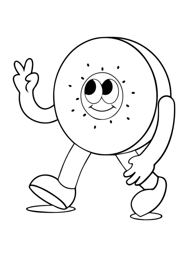 kiwi para colorear 55