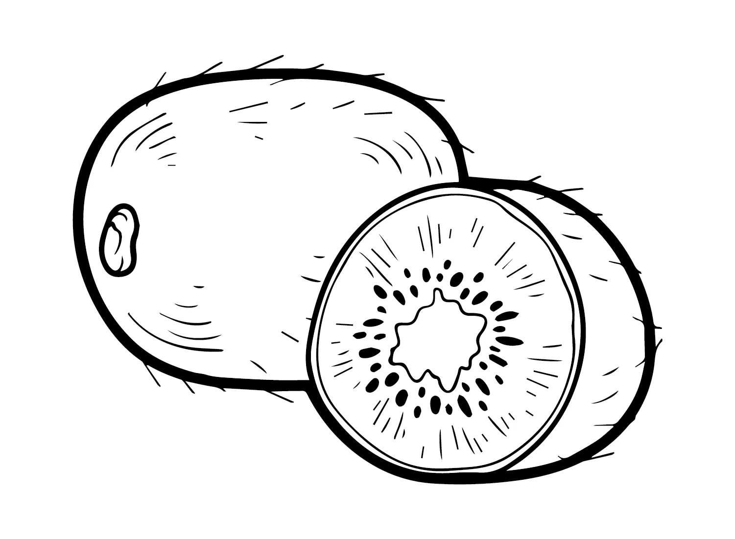 kiwi para colorear 52