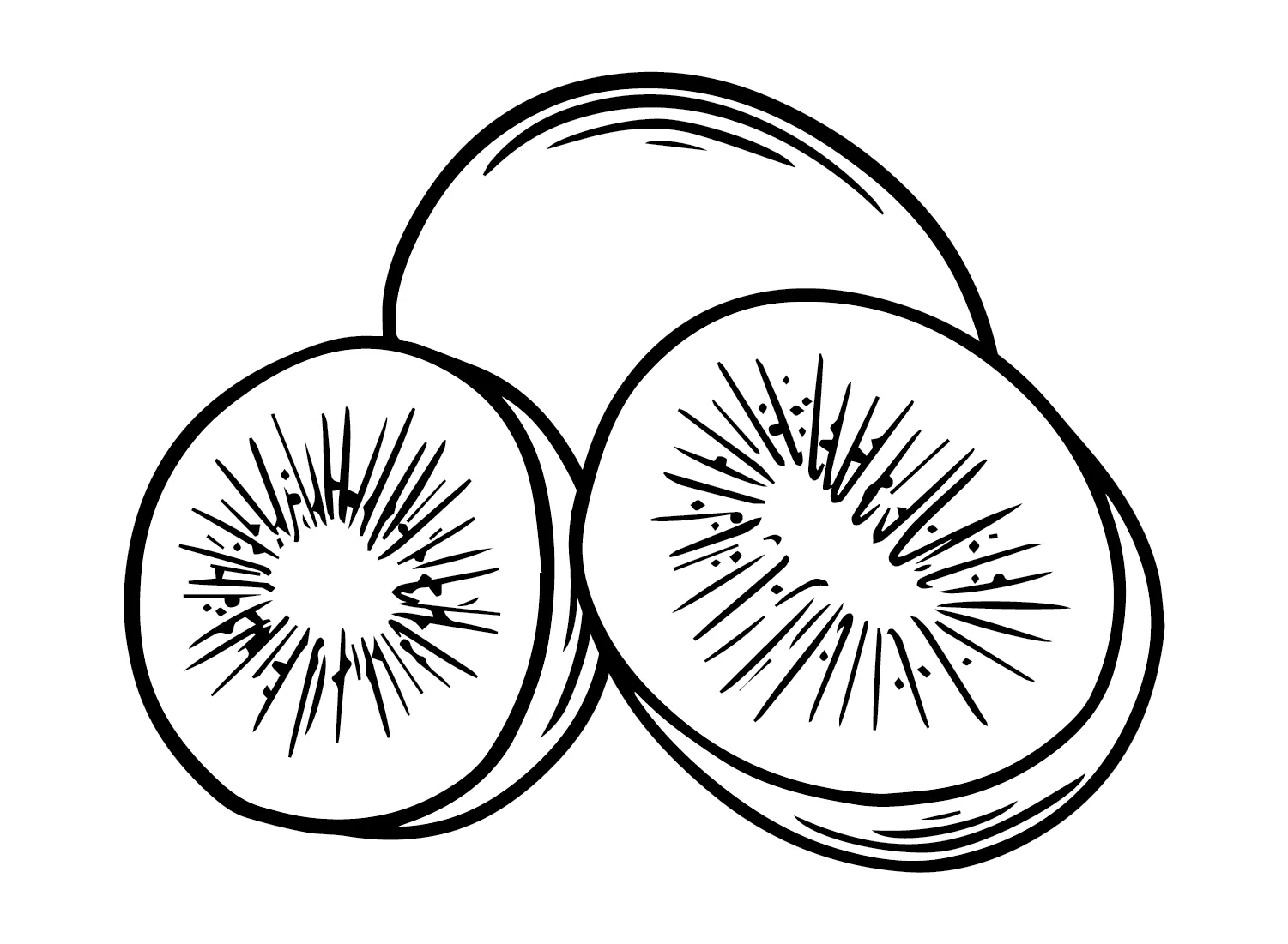 kiwi para colorear 32