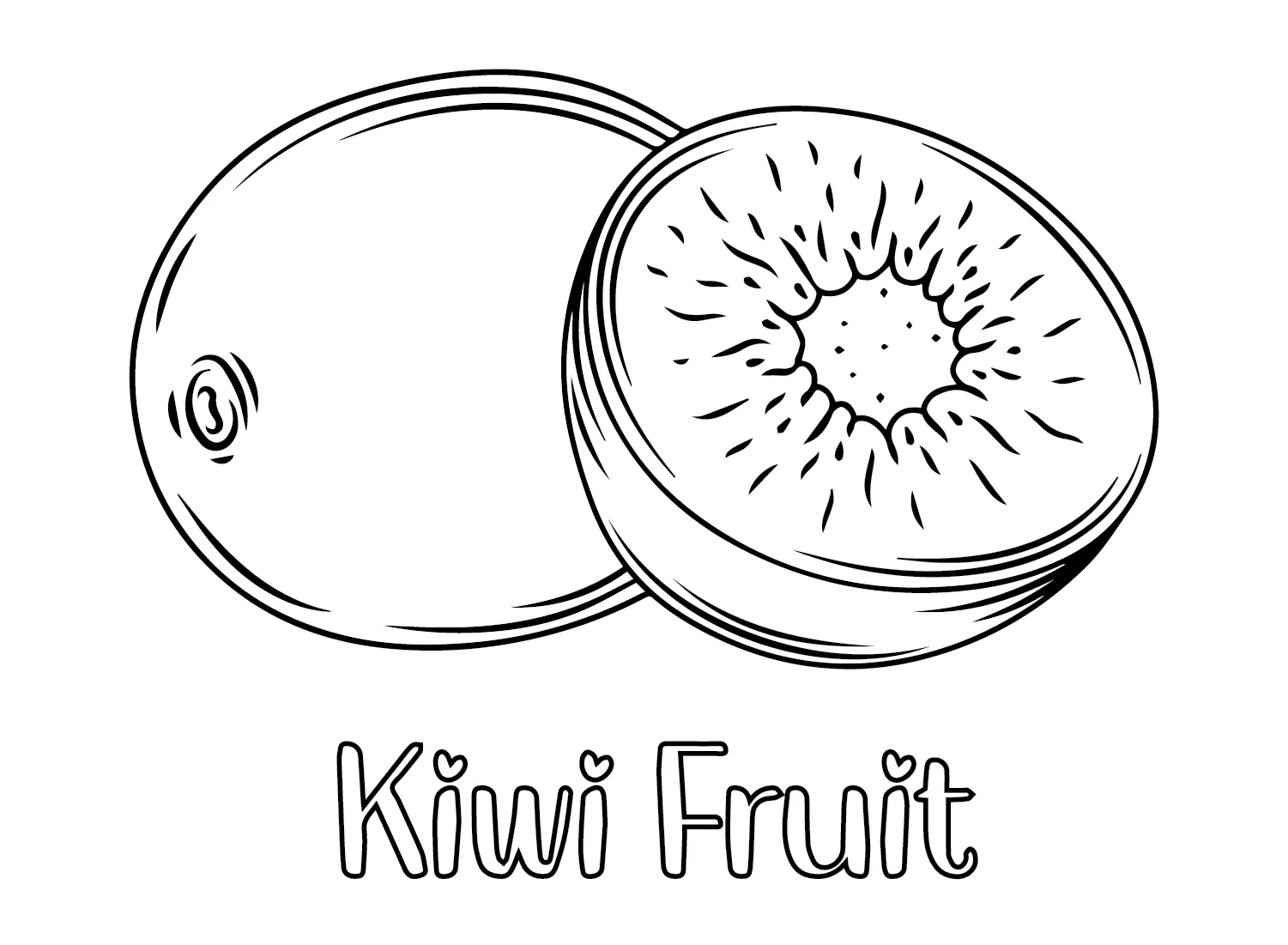 kiwi para colorear 24
