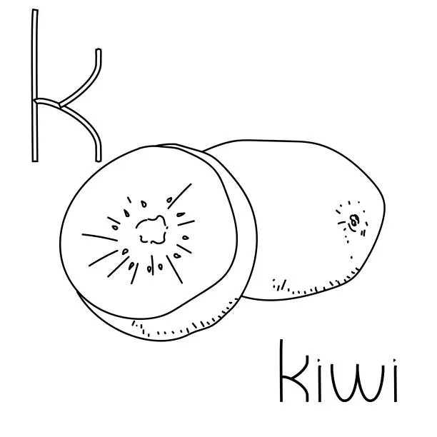 kiwi para colorear 18