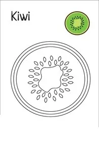 kiwi para colorear 14