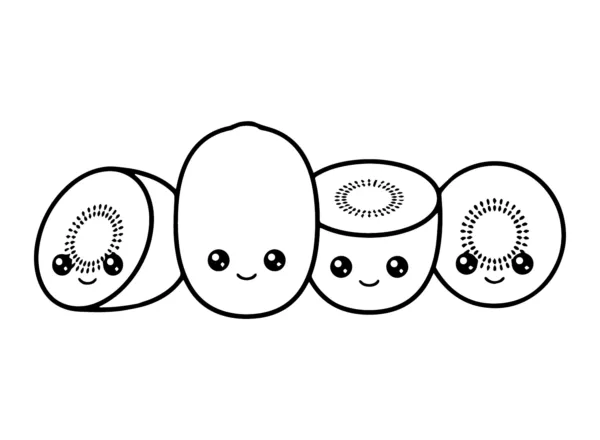 kiwi para colorear 69