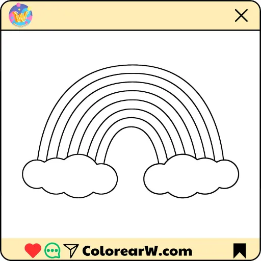 Arcoiris 1 Arcoiris para colorear thumbnail