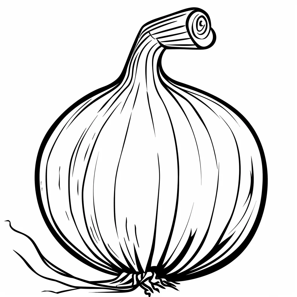 Cebolla 2 Cebolla para Colorear