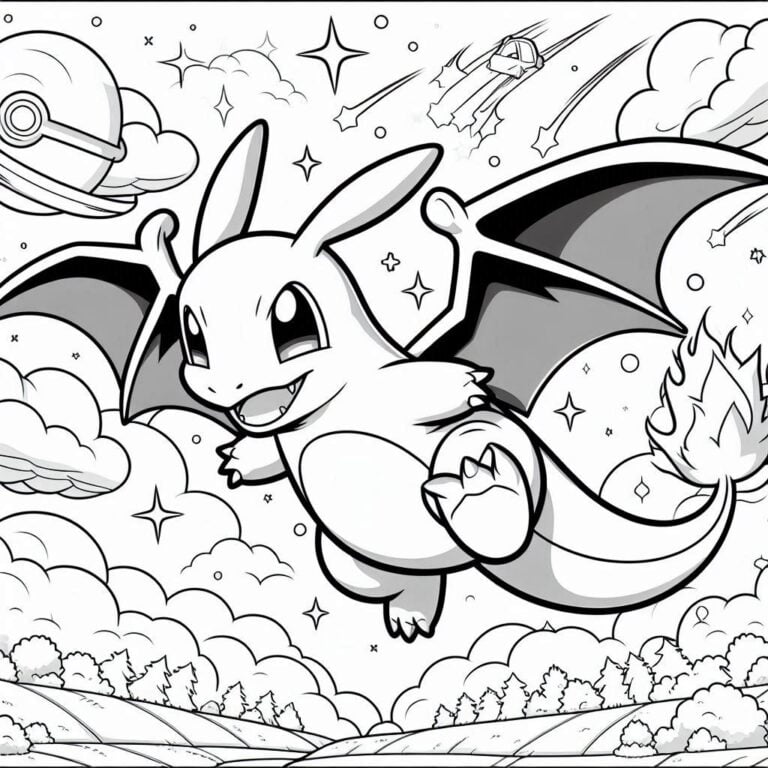 63 Charizard Kleurplaat: gratis voor online plezier