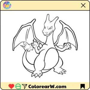 Charizard para colorear thumbnail