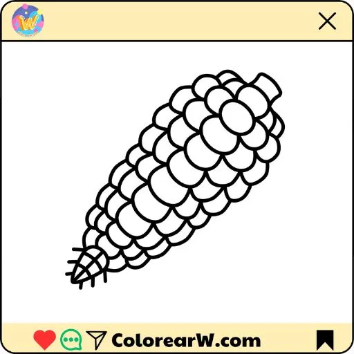 Choclo 1 Choclo para colorear thumbnail