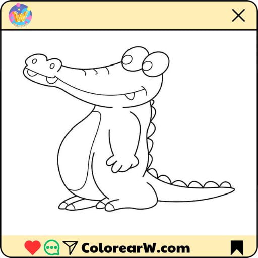 Cocodrilo 1 Cocodrilo para colorear thumbnail