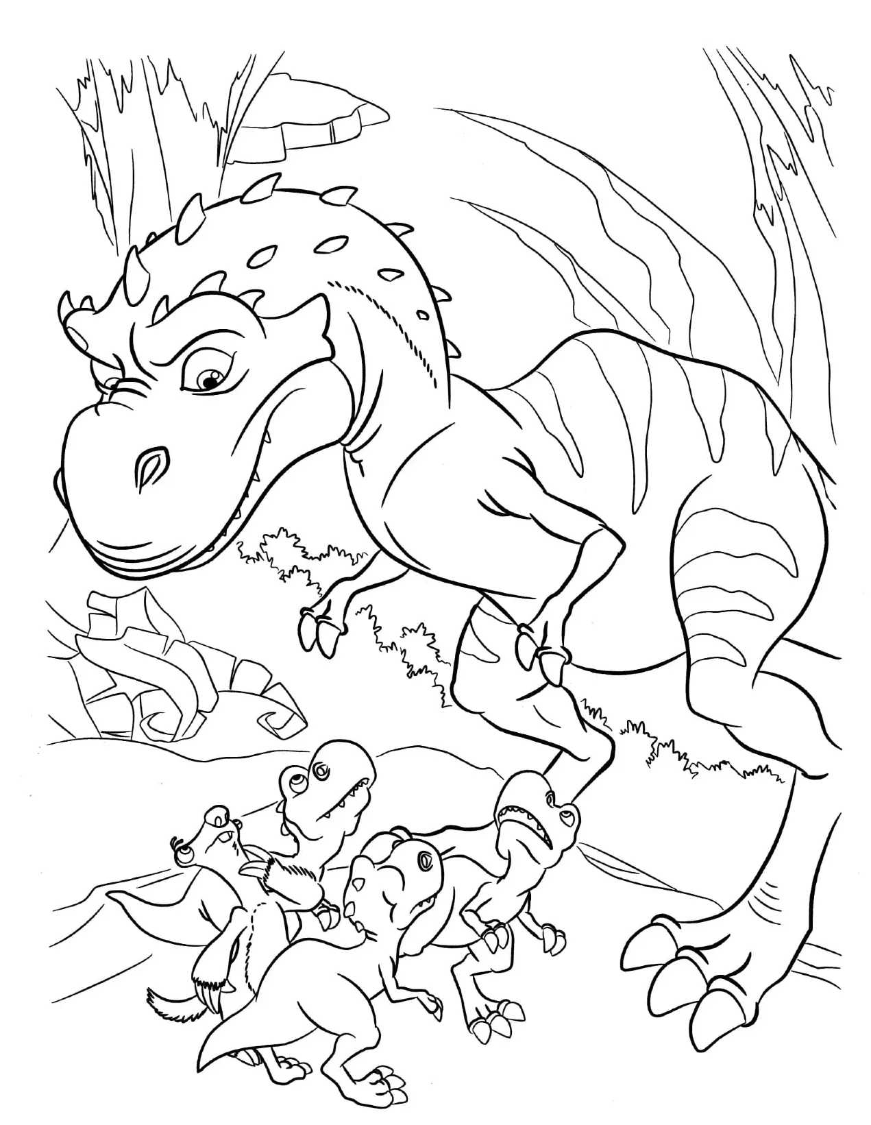 Dinosaurios 27 dibujos para colorear grinch Dinosaurios