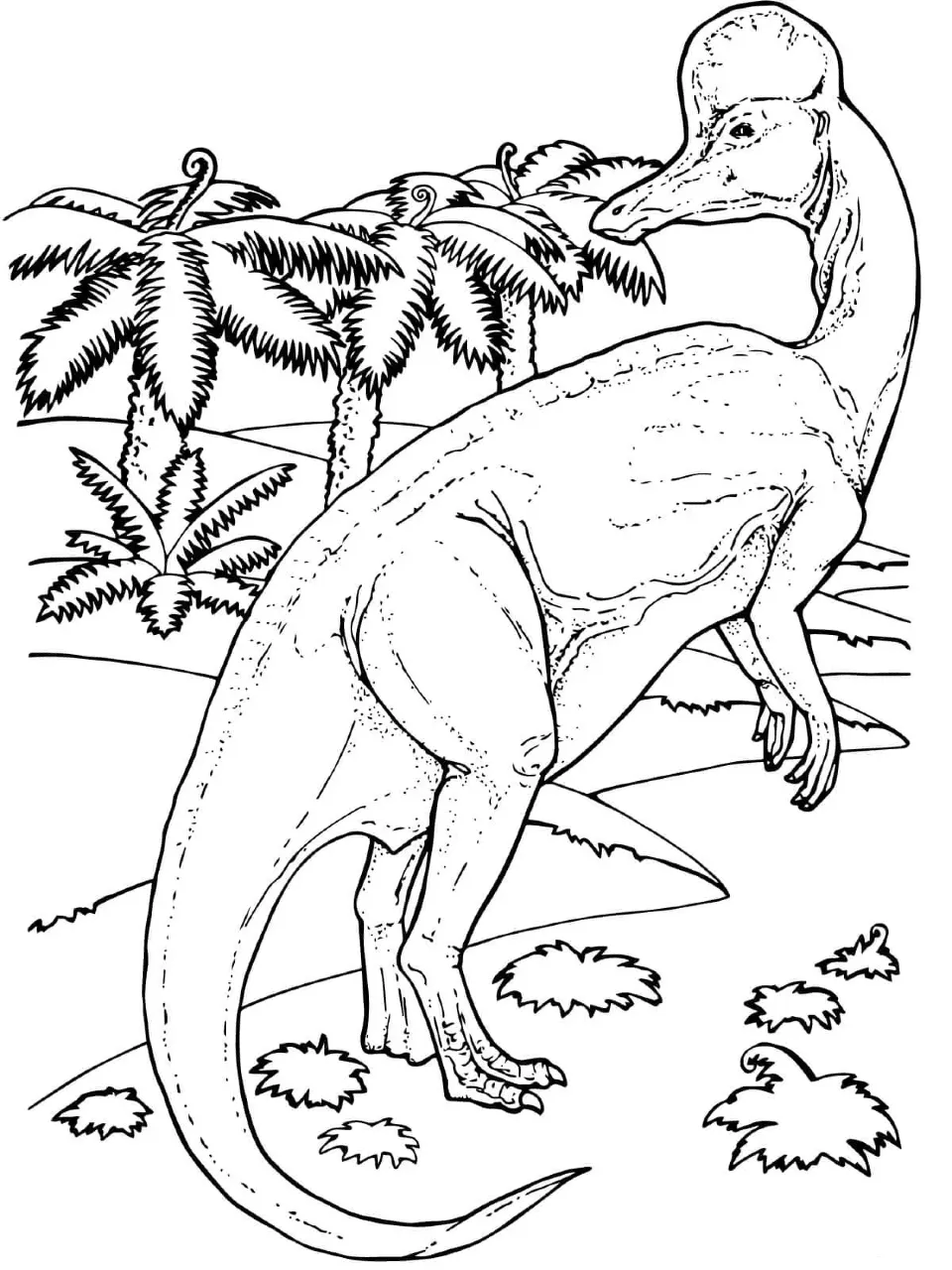 Dinosaurios 40 Dinosaurios páginas para colorear para adultos 1