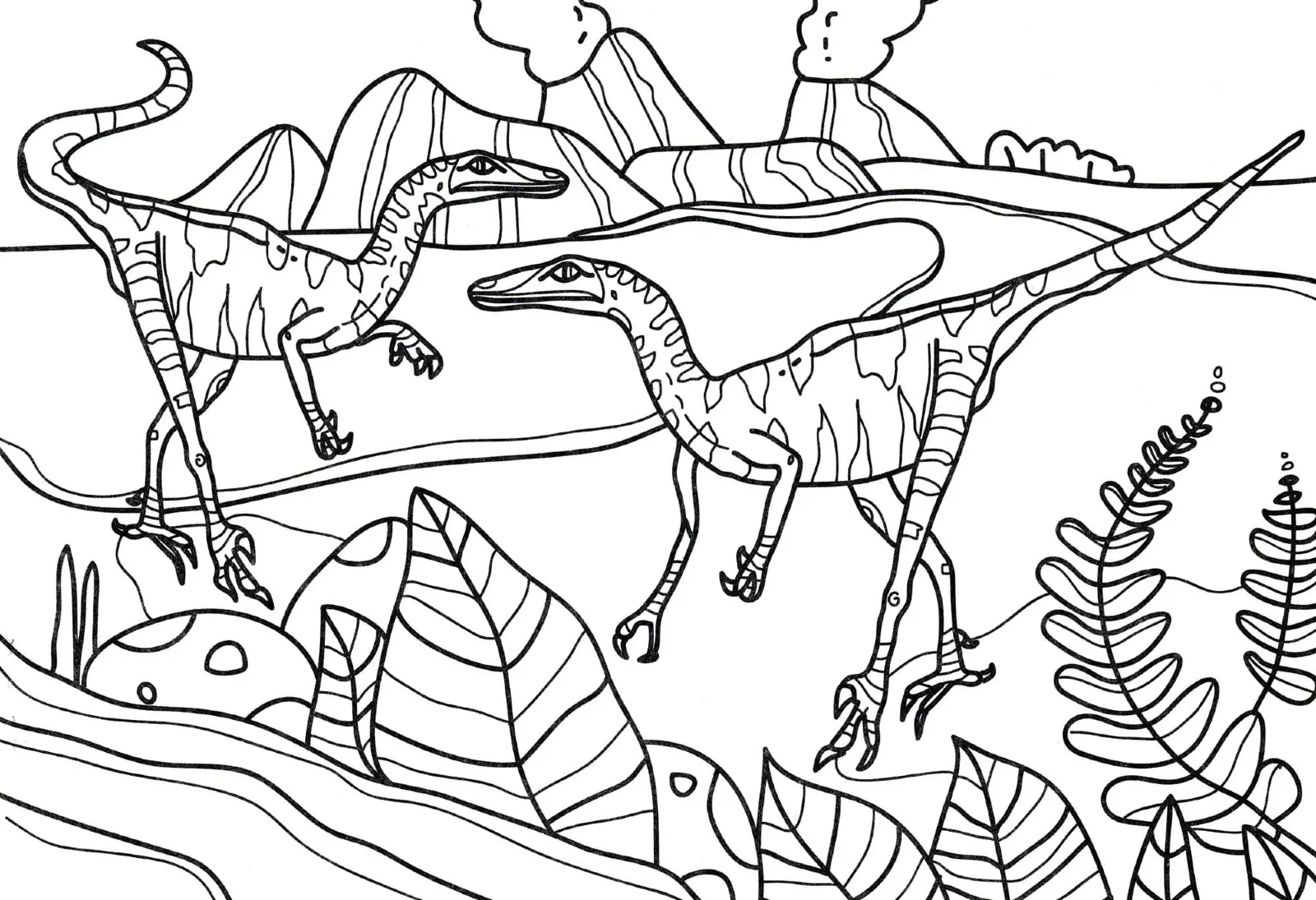 Dinosaurios 41 para colorear Dinosaurios