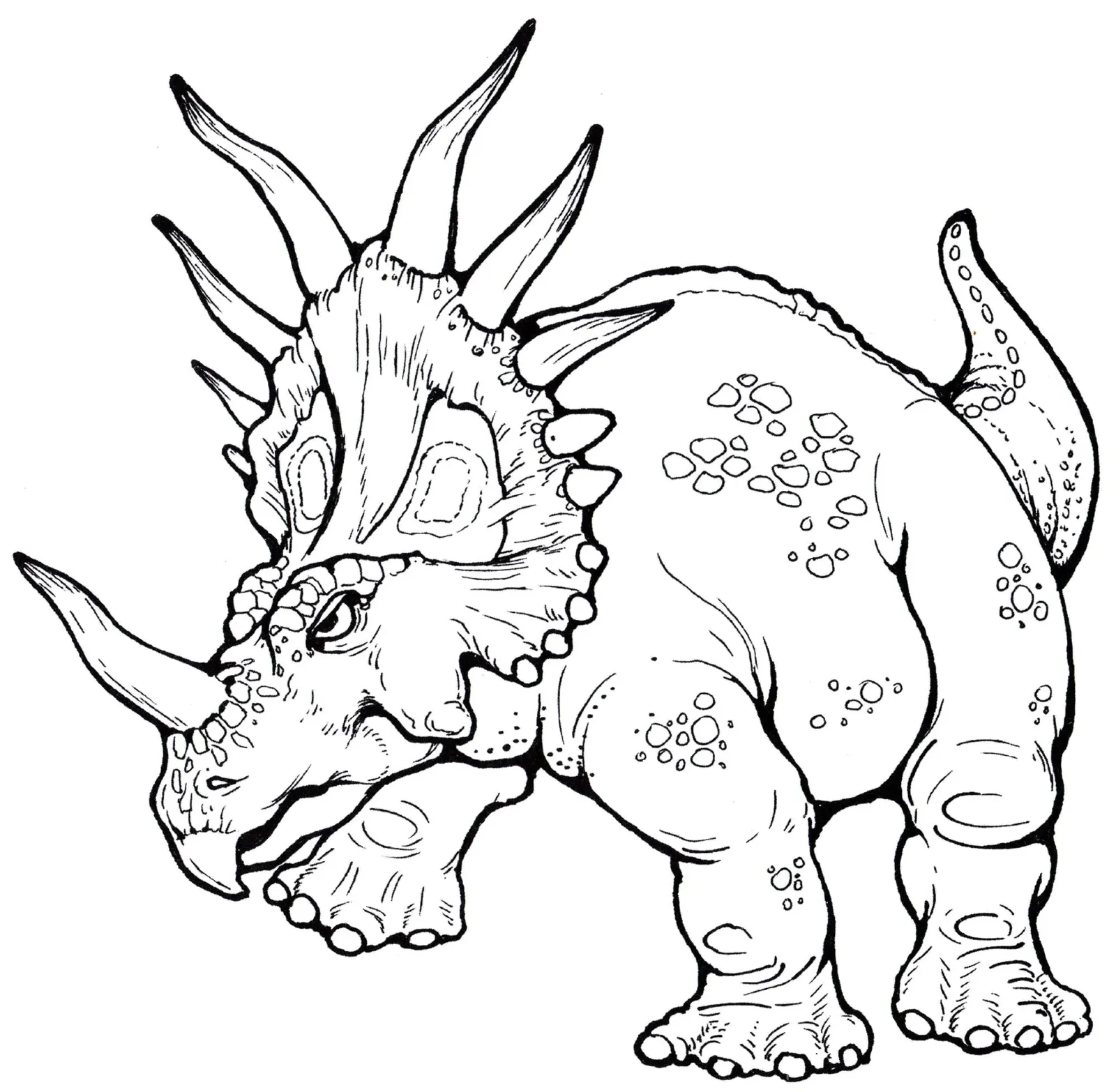 Dinosaurios 48 Dinosaurios páginas para colorear para niños 1