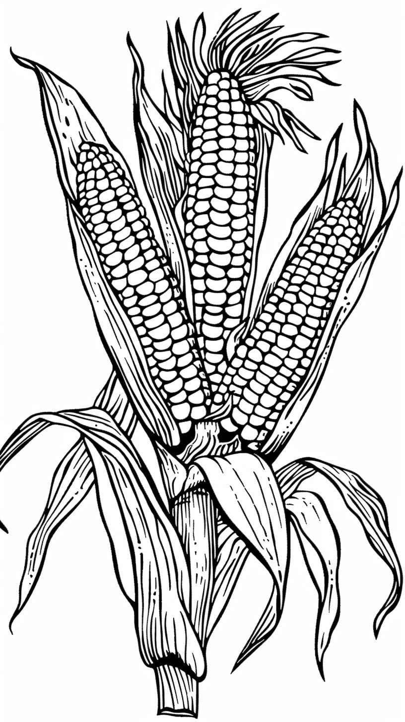 süße kawaii Ausmalbilder-Seiten Elote Ausmalbilder