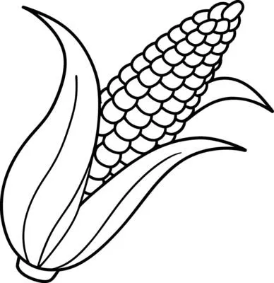 einfache Ausmalbilder-Seiten von Elote Ausmalbilder