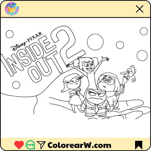 Inside Out 2 para colorear thumbnail
