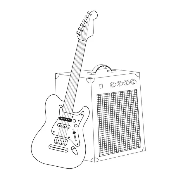 Instrumentos Musicales 228 Instrumentos Musicales para colorear páginas para colorear para imprimir 3