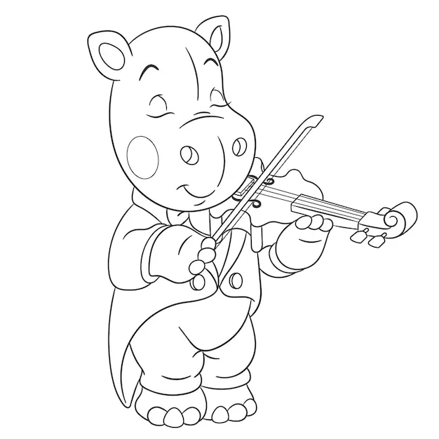 Instrumentos Musicales 219 felices páginas para colorear Instrumentos Musicales para colorear 3