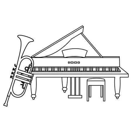Instrumentos Musicales 107 dibujos para colorear grinch Instrumentos Musicales para colorear 4