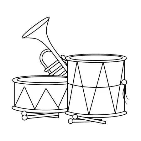 Instrumentos Musicales 106 páginas para colorear gratis Instrumentos Musicales para colorear 3