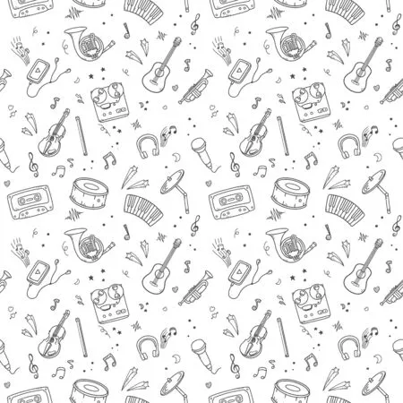 Instrumentos Musicales 97 felices páginas para colorear Instrumentos Musicales para colorear