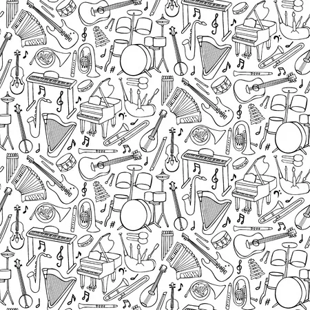 Instrumentos Musicales 88 páginas para colorear gratis Instrumentos Musicales para colorear pdf