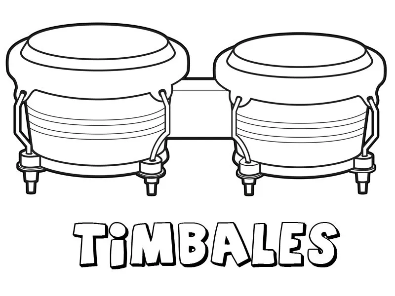 Instrumentos Musicales 50 páginas para colorear para adultos Instrumentos Musicales para colorear 1