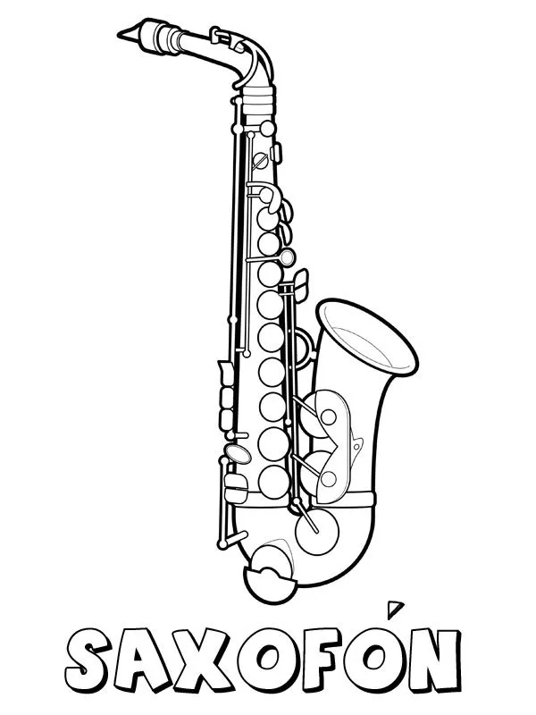 Instrumentos Musicales 47 páginas para colorear gratis Instrumentos Musicales para colorear 1