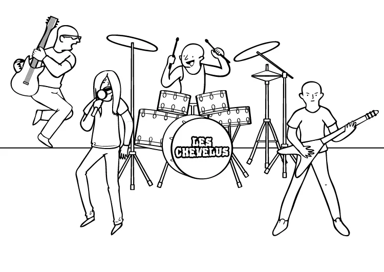 Instrumentos Musicales 44 páginas para colorear detalladas de Instrumentos Musicales para colorear 1
