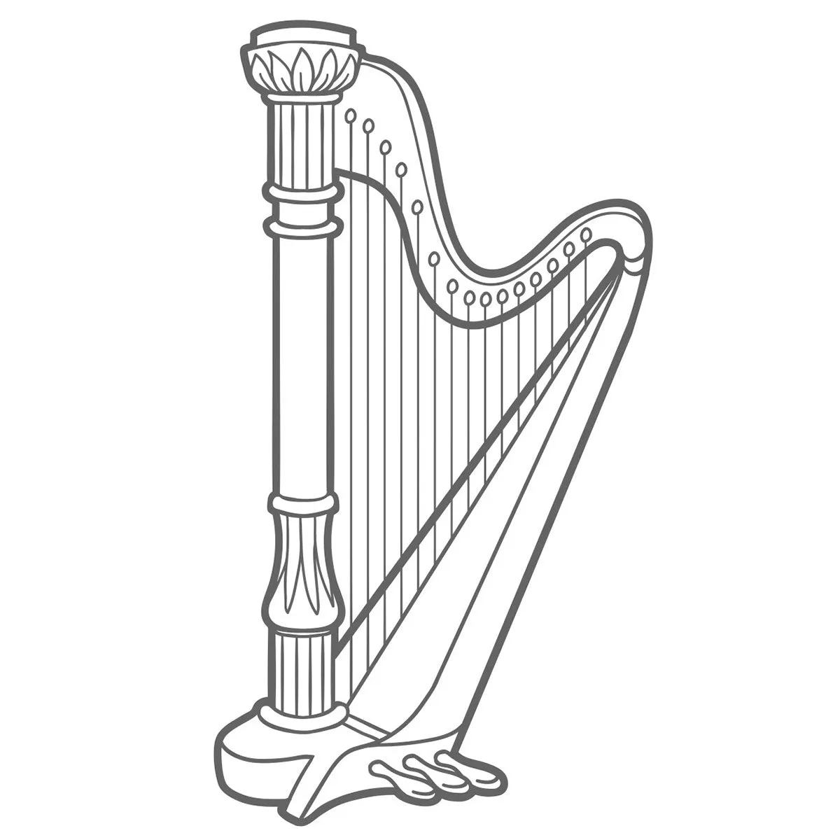 Instrumentos Musicales 16 páginas para colorear imprimibles Instrumentos Musicales para colorear