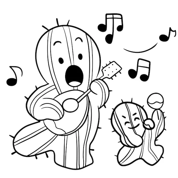 Instrumentos Musicales 185 páginas para colorear gratis Instrumentos Musicales para colorear 9