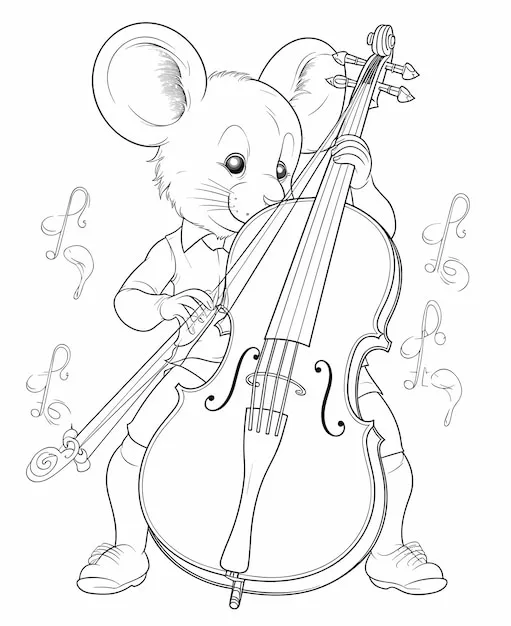 Instrumentos Musicales 183 Instrumentos Musicales para colorear páginas para colorear para imprimir gratis 2
