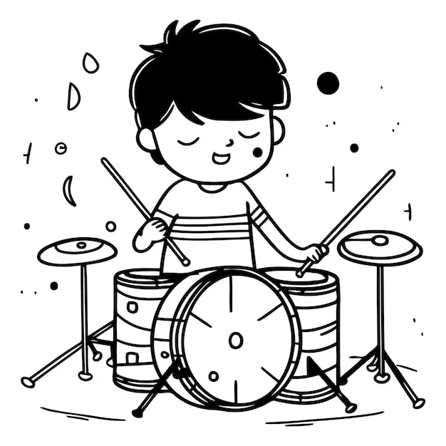 Instrumentos Musicales 225 Instrumentos Musicales para colorear páginas para colorear 4