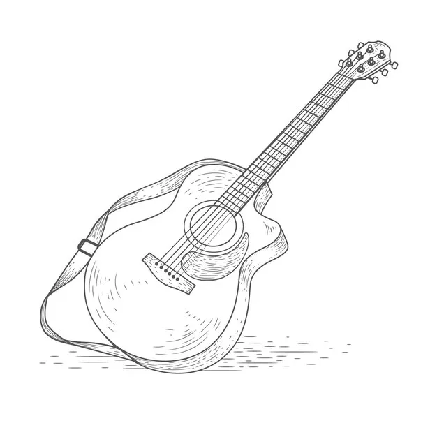 Instrumentos Musicales 179 Instrumentos Musicales para colorear páginas para colorear para adultos pdf 3