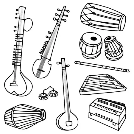 Instrumentos Musicales 169 Instrumentos Musicales para colorear dibujos para colorear grinch 1