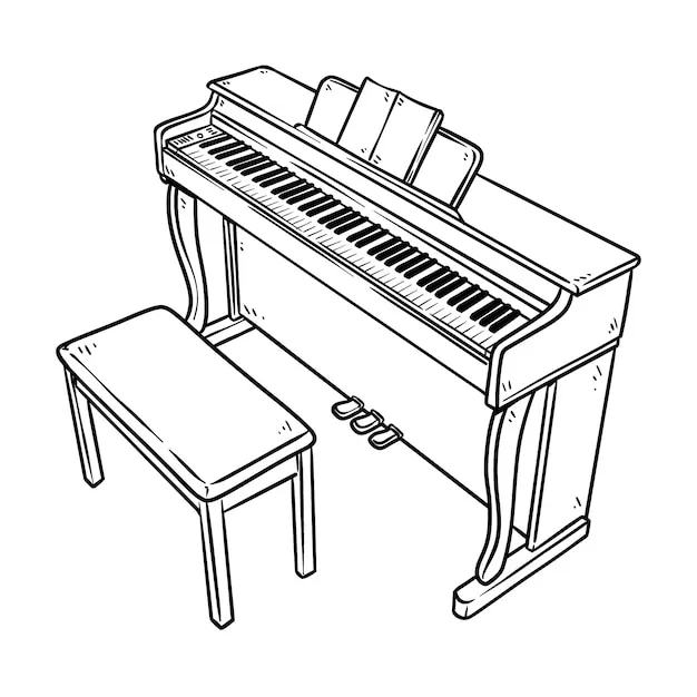 Instrumentos Musicales 222 páginas para colorear para adultos Instrumentos Musicales para colorear 7