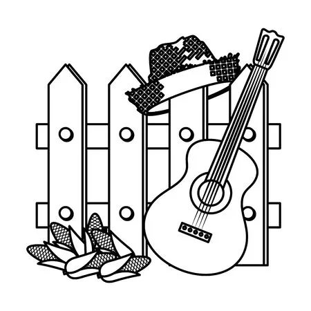 Instrumentos Musicales 143 páginas para colorear fáciles de Instrumentos Musicales para colorear 2